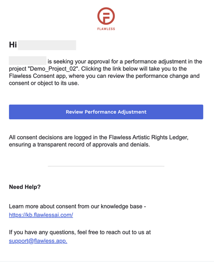 2a Email to Rights Holder Requesting Review