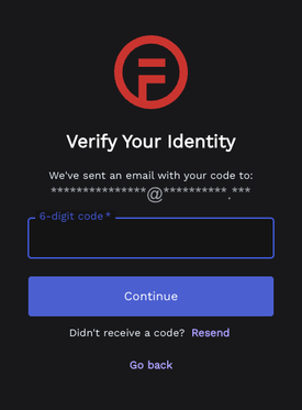 3a Verify your identity screen email confirmation asterisks