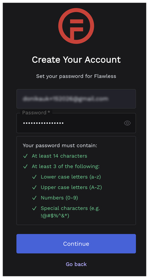 Create Account Password Validation-1