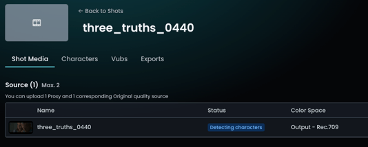 Detecting Characters New UI