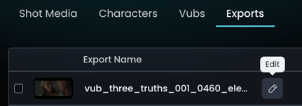 Rename Export New UI