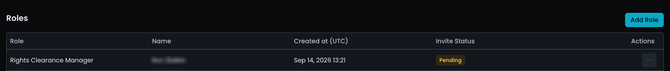add project role pending new UI