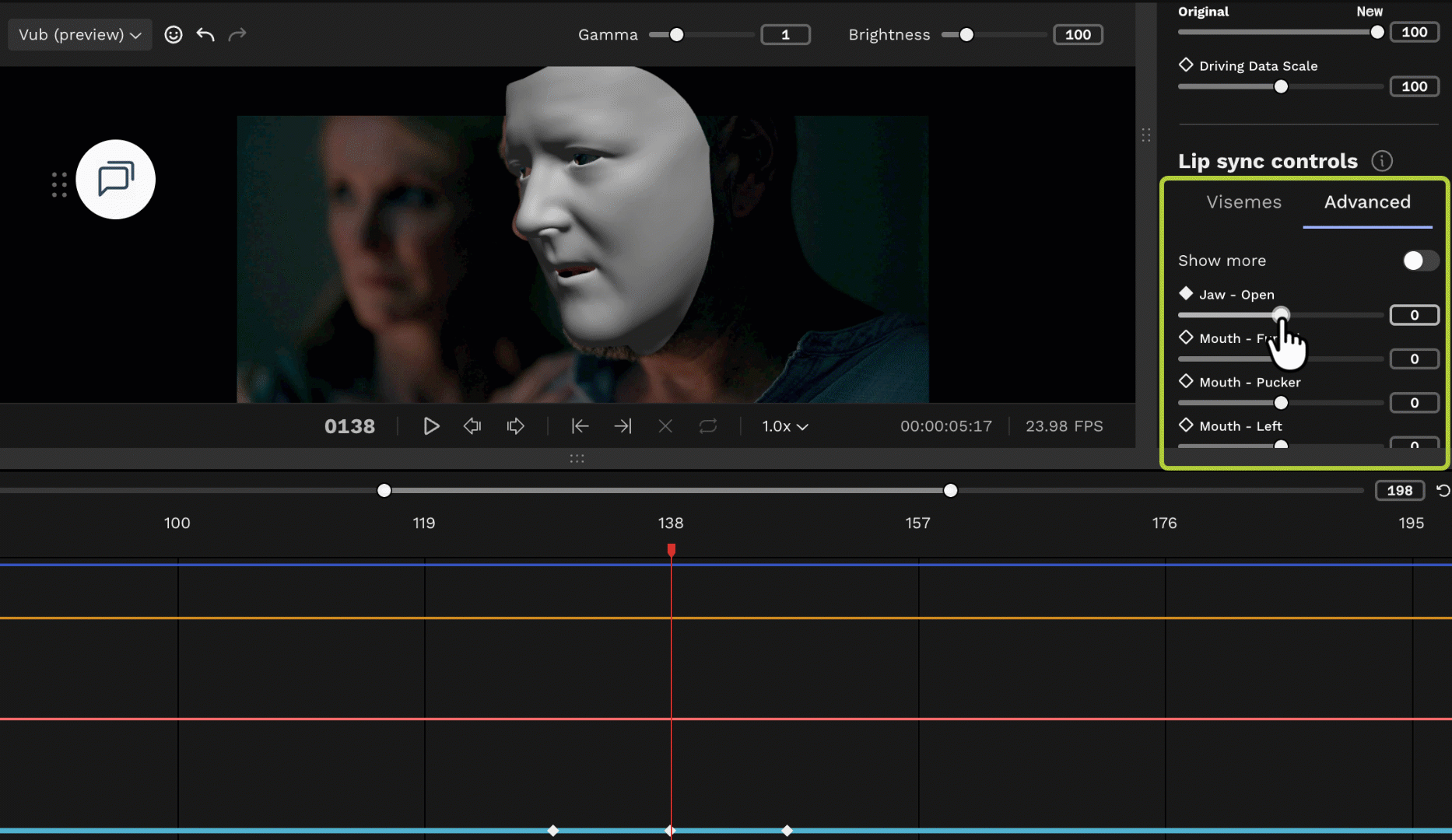 Adjust Keyframe Slider