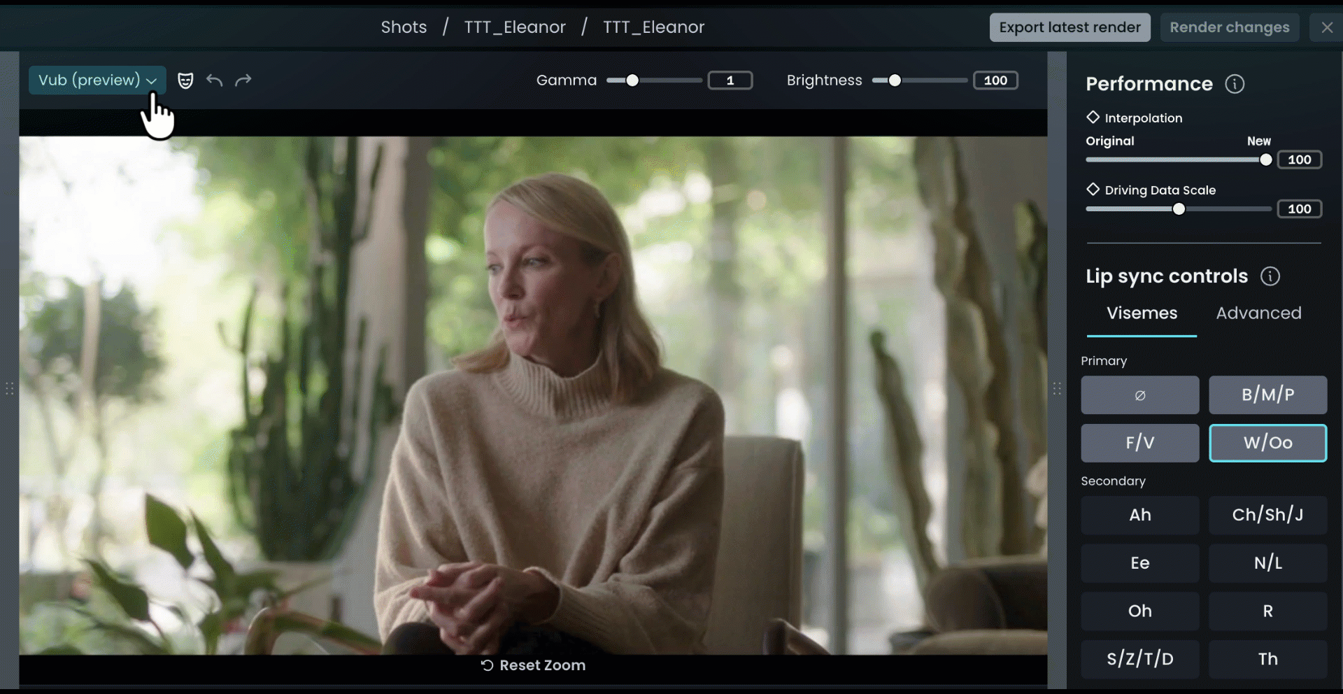 Vub Preview Original Shot toggle New UI