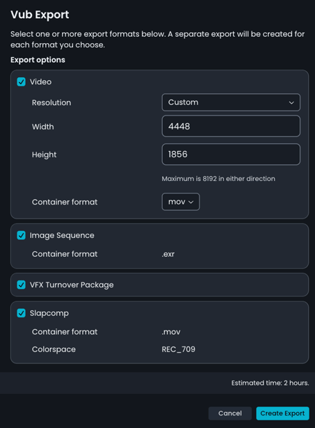 vub export panel new UI
