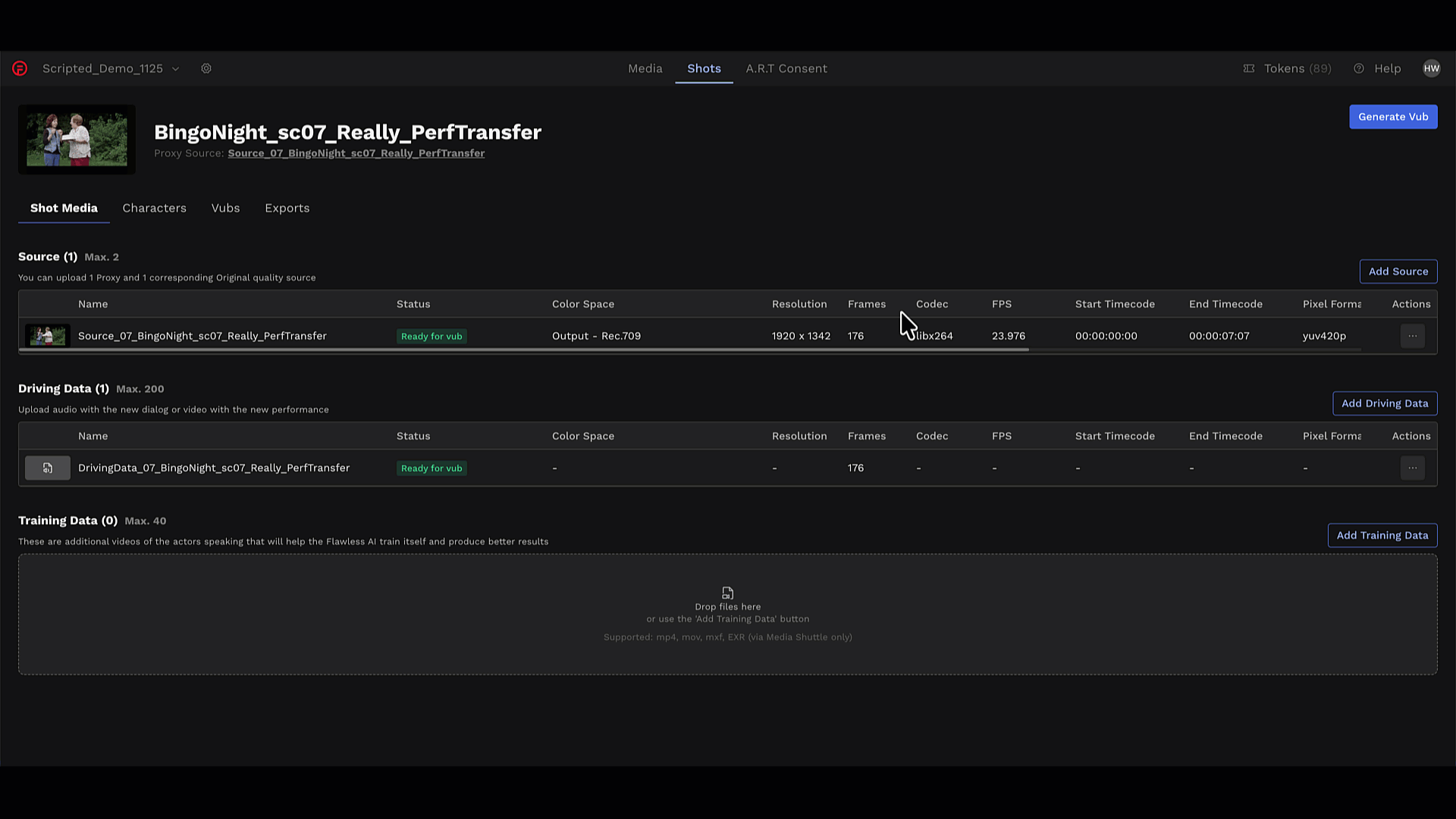 generate vub button