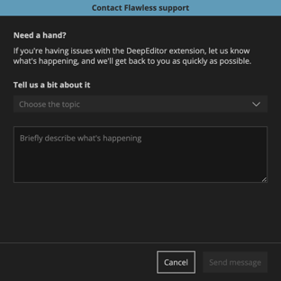 support modal
